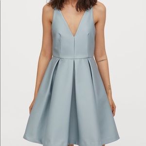 H&M Plunge Dress with Sheen